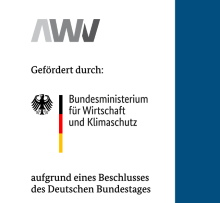Die AWV wird gefördert durch das Bundesministerium für Wirtschaft und Klimaschutz aufgrund eines Beschlusses des Deutschen Bundestages